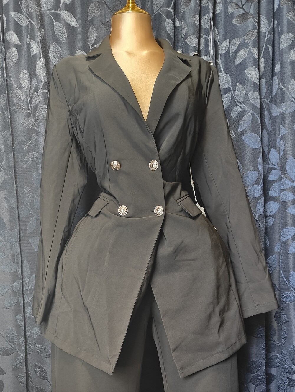 Long Sleeve Blazer Mini Dress